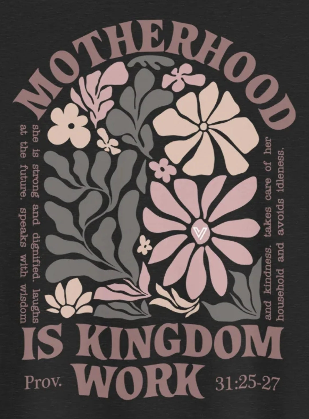 Motherhood is Kingdom Work – Long Sleeve Tee - Proverbs 31:25–27