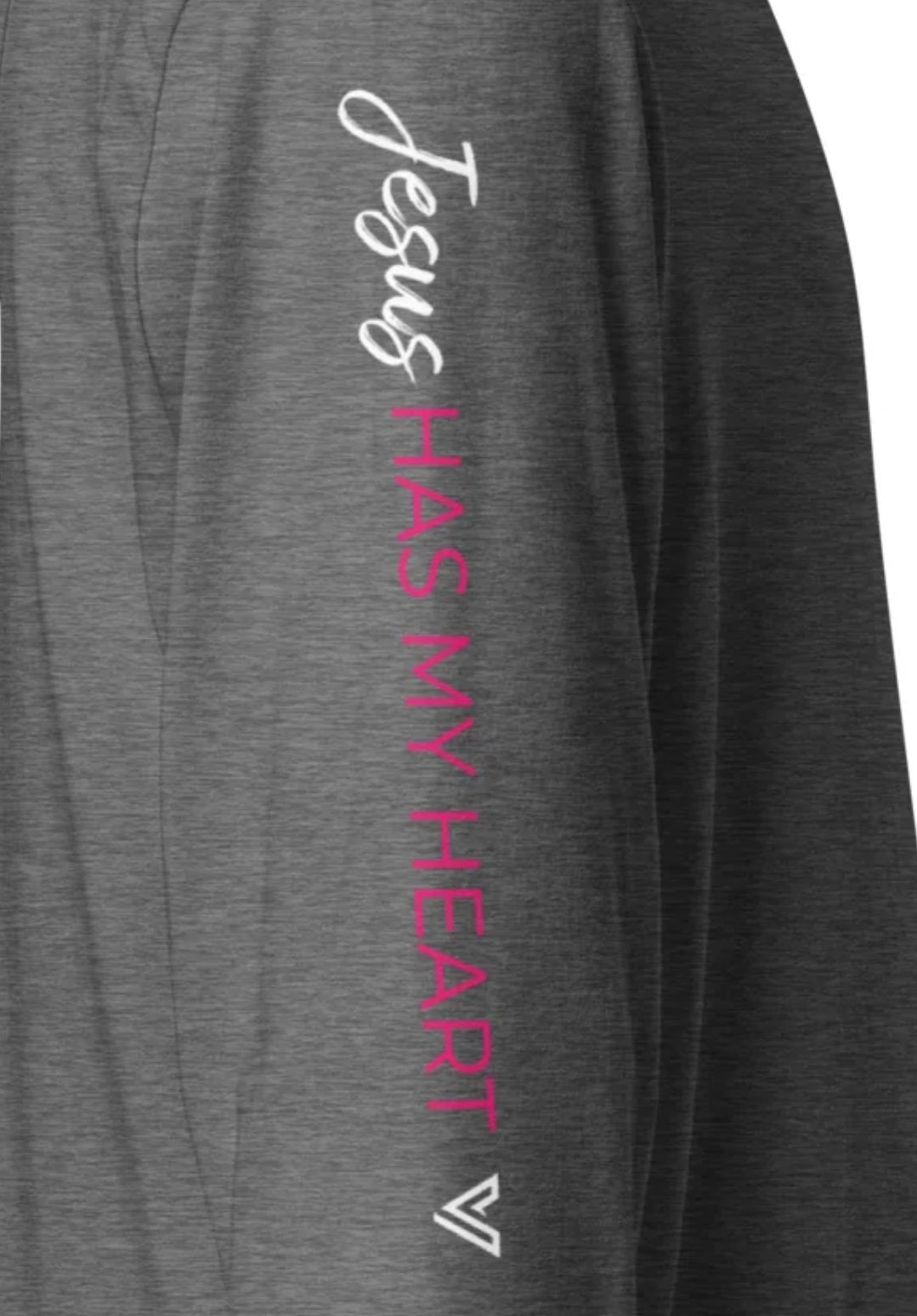 Jesus Has My Heart Hooded Long-Sleeve Tee
