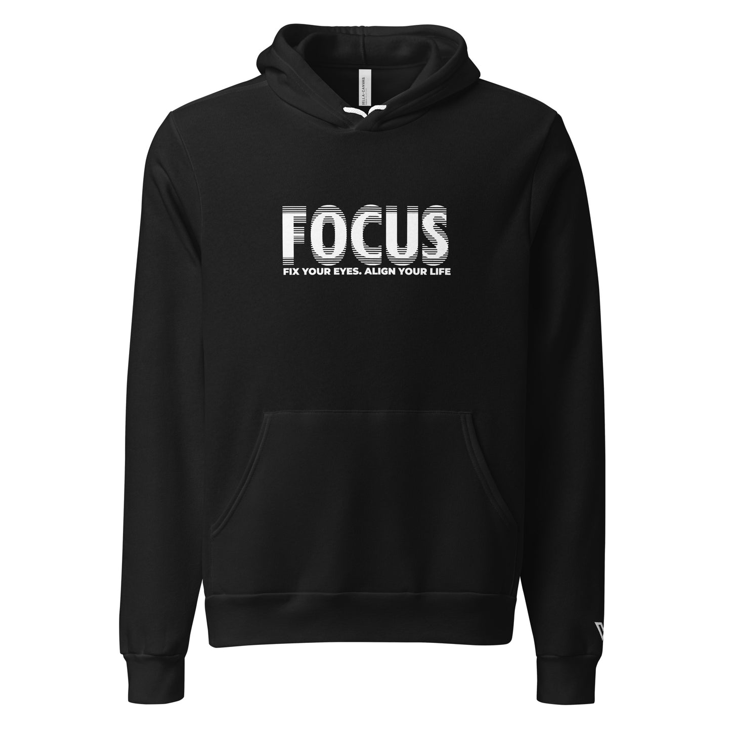 Focus Hoodie: White Logo