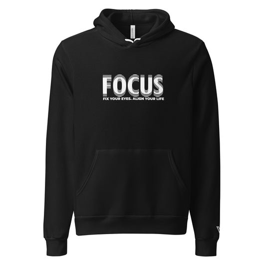 Focus Hoodie: White Logo