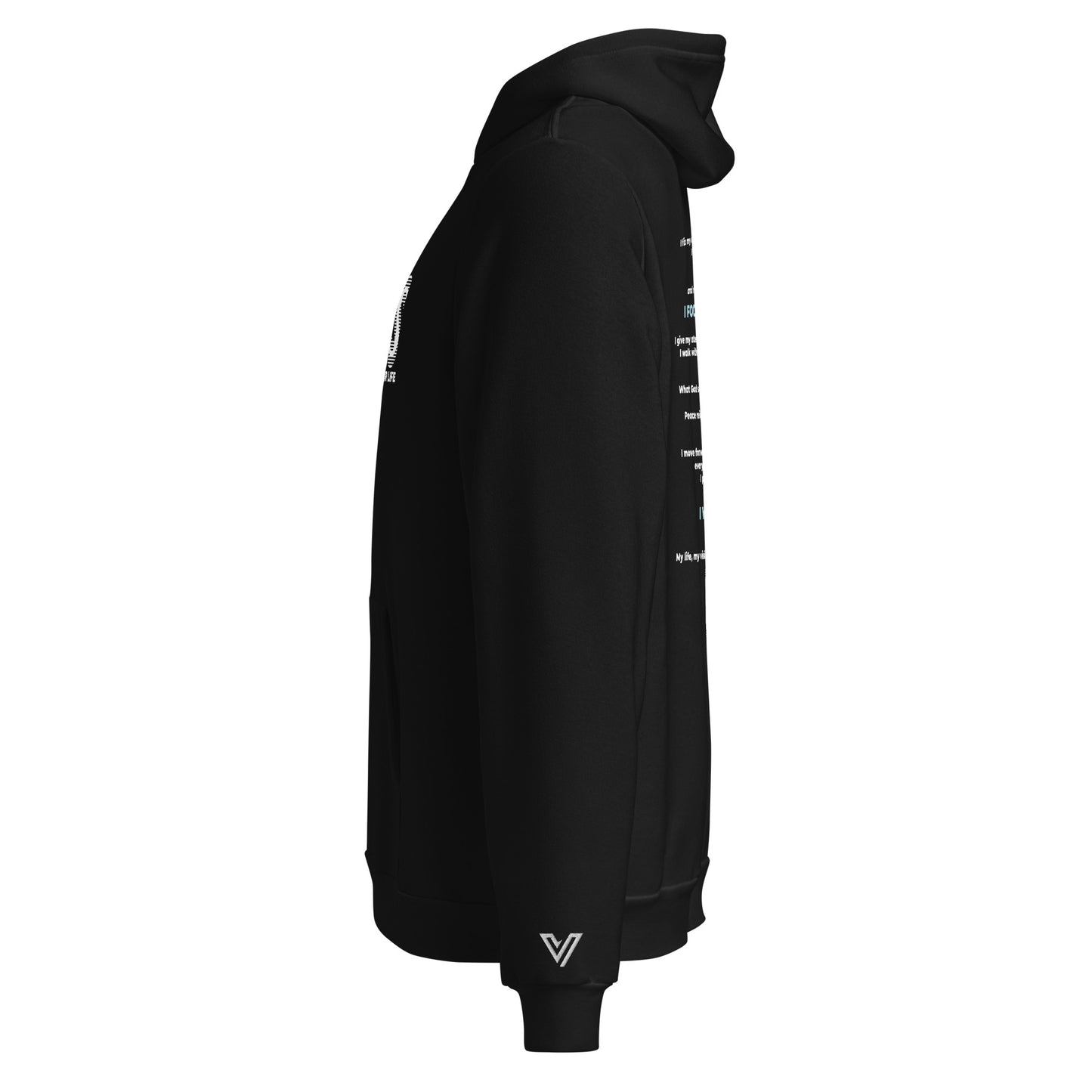 Focus Hoodie: White Logo