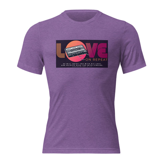 Love on Repeat T-Shirt - Zephaniah 3:17